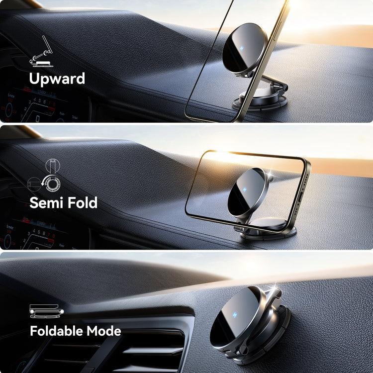 JOYROOM JR-ZS408 Metal Car Magnetic Wireless Charger Holder(Black) - Wireless Charger Holders by JOYROOM | Online Shopping UK | buy2fix