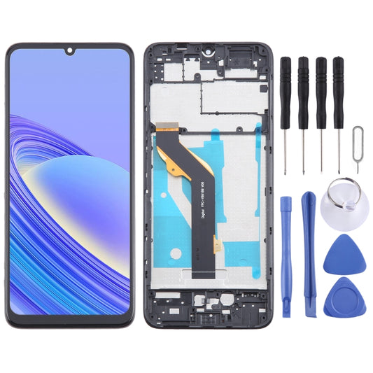 For TCL 40 SE OEM LCD Screen Digitizer Full Assembly with Frame - For TCL by buy2fix | Online Shopping UK | buy2fix