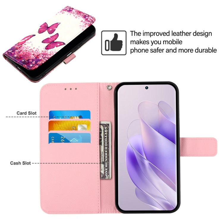 For Tecno Spark Go 2024 / Spark 20C 3D Painting Horizontal Flip Leather Phone Case(Rose Butterfly) by buy2fix