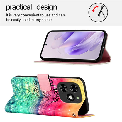 For Tecno Spark Go 2024 / Spark 20C 3D Painting Horizontal Flip Leather Phone Case(Chasing Dreams) by buy2fix