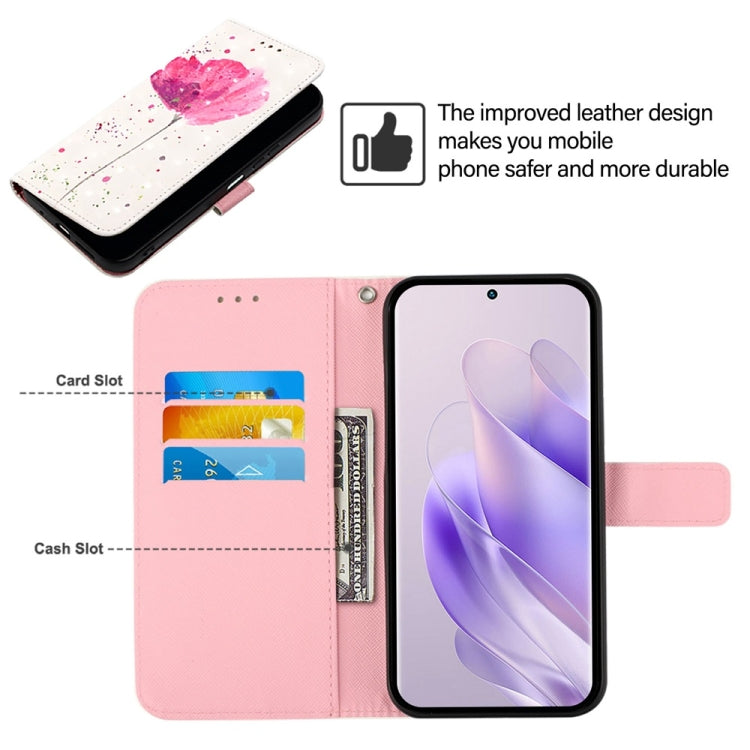 For Tecno Spark Go 2024 / Spark 20C 3D Painting Horizontal Flip Leather Phone Case(Flower) by buy2fix