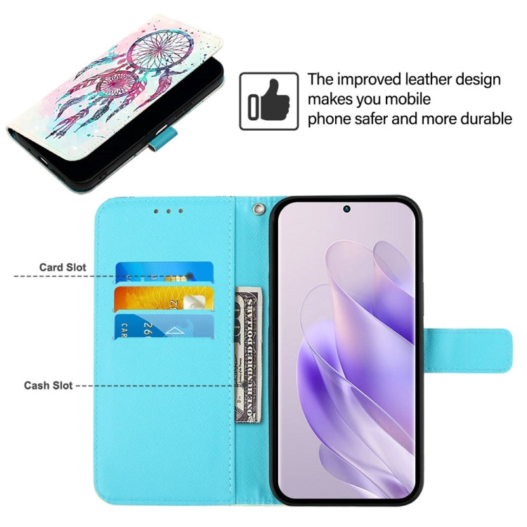 For Tecno Spark Go 2024 / Spark 20C 3D Painting Horizontal Flip Leather Phone Case(Color Drop Wind Chimes) by buy2fix