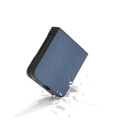 For Motorola Razr 50 Ultra Carbon Fiber Texture Protective Phone Case(Light Blue) - Motorola Cases by buy2fix | Online Shopping UK | buy2fix