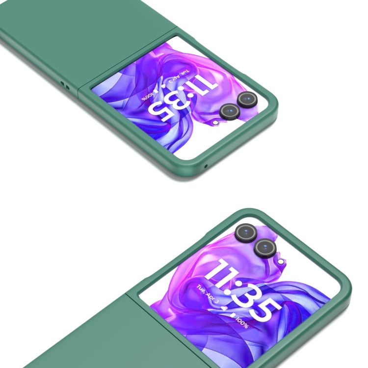 For Motorola Razr 50 Ultra Skin Feel Full Coverage Phone Case(Dark Green) by buy2fix