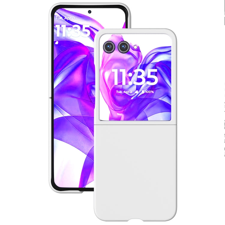 For Motorola Razr 50 Ultra Skin Feel Full Coverage Phone Case(White) by buy2fix