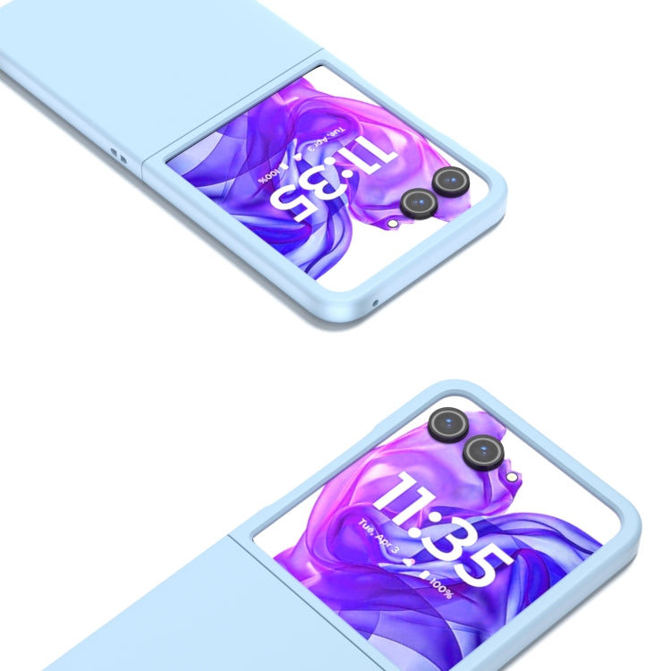 For Motorola Razr 50 Ultra Skin Feel Full Coverage Phone Case(Light Blue) by buy2fix