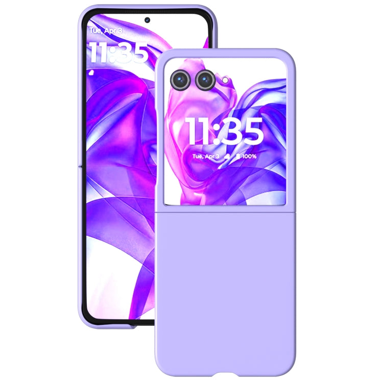 For Motorola Razr 50 Ultra Skin Feel Full Coverage Phone Case(Purple) by buy2fix