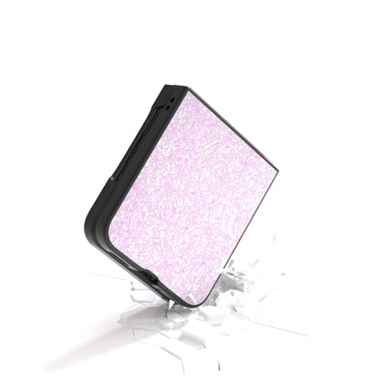 For Motorola Razr 50 Ultra Black Frame Colorful Glitter Phone Case(Glitter Pink) by buy2fix