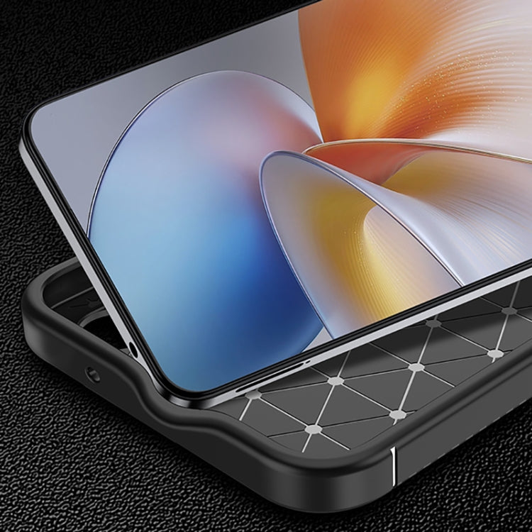 For Samsung Galaxy S25+ 5G Carbon Fiber Texture Shockproof TPU Phone Case(Black) by buy2fix