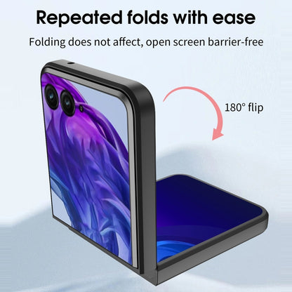 For Motorola Razr 50 Ultra CD Texture Magnetic Holder Phone Case(Blue) by buy2fix