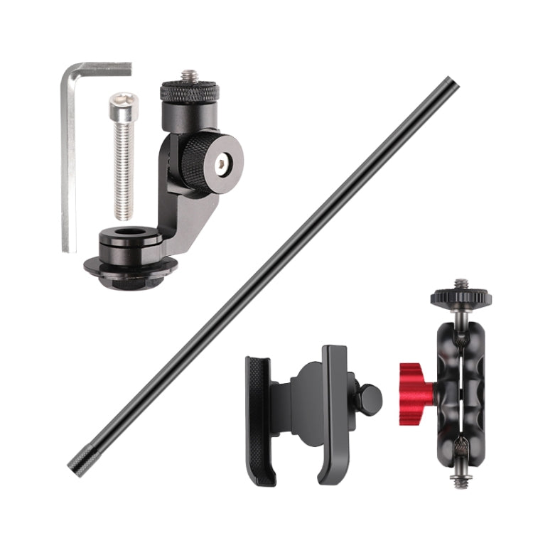 Bicycle Handlebar Holder Pea Clip Phone Clamp 40cm Rod Set by buy2fix