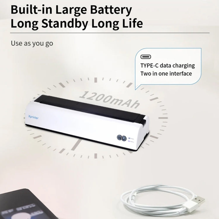 Xprinter P81 USB Interface + Portable Bluetooth Thermal Printer(AU Plug) - Receipt Printers by Xprinter | Online Shopping UK | buy2fix