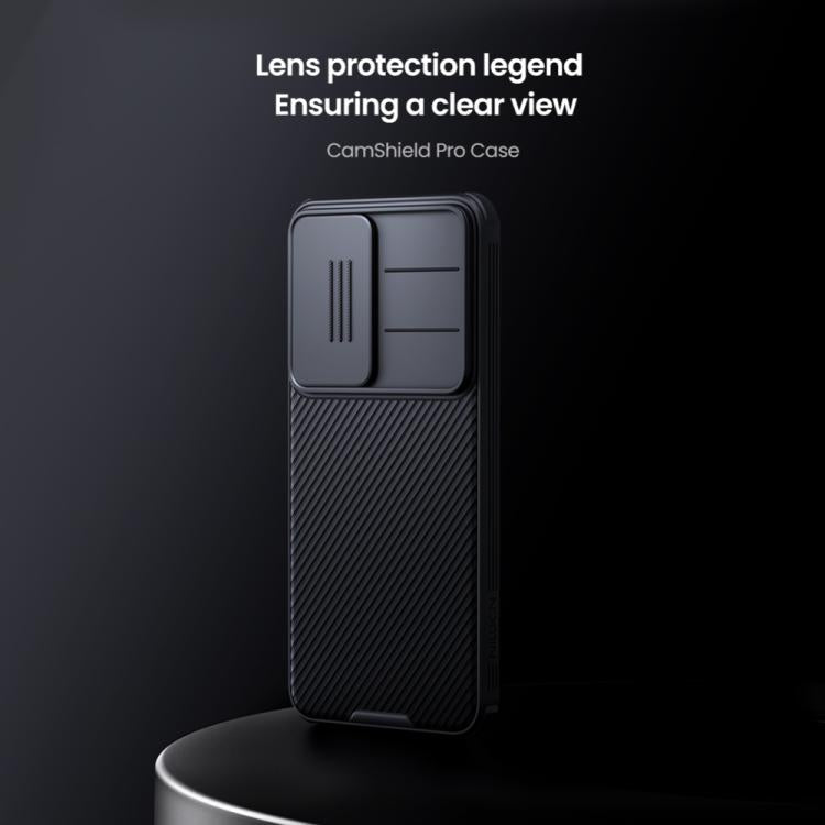 For Samsung Galaxy S25 5G NILLKIN Black Mirror Pro Series Camshield PC Phone Case(Blue) - Galaxy S25 5G Cases by NILLKIN | Online Shopping UK | buy2fix