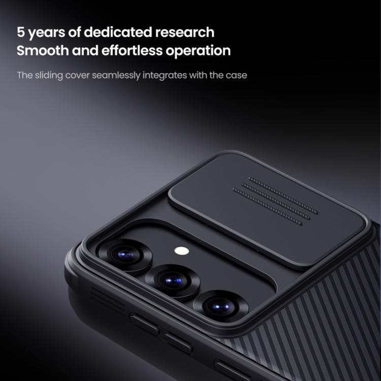 For Samsung Galaxy S25 5G NILLKIN Black Mirror Pro Series Camshield PC Phone Case(Blue) - Galaxy S25 5G Cases by NILLKIN | Online Shopping UK | buy2fix
