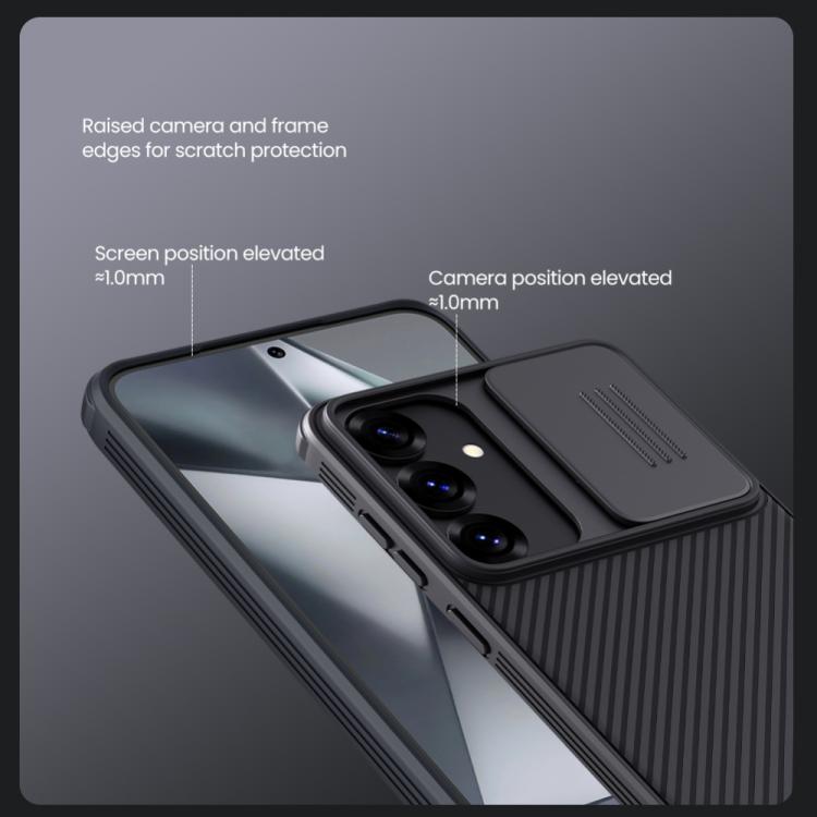 For Samsung Galaxy S25 5G NILLKIN Black Mirror Pro Series Camshield PC Phone Case(Blue) - Galaxy S25 5G Cases by NILLKIN | Online Shopping UK | buy2fix