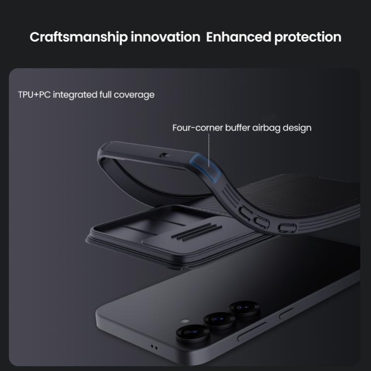 For Samsung Galaxy S25 5G NILLKIN Black Mirror Pro Series Camshield PC Phone Case(Green) - Galaxy S25 5G Cases by NILLKIN | Online Shopping UK | buy2fix