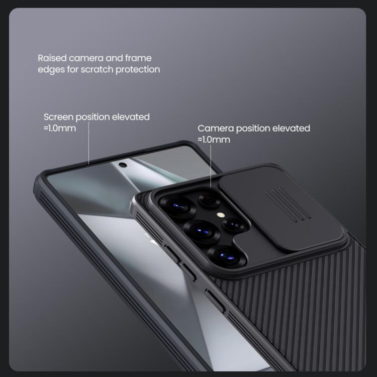 For Samsung Galaxy S25 Ultra 5G NILLKIN Black Mirror Pro Series Camshield PC Phone Case(Blue) - Galaxy S25 Ultra 5G Cases by NILLKIN | Online Shopping UK | buy2fix