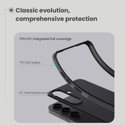 For Samsung Galaxy S25 5G NILLKIN Frosted Shield Pro PC + TPU Phone Case(Black) - Galaxy S25 5G Cases by NILLKIN | Online Shopping UK | buy2fix