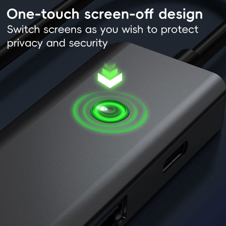 BYL-2319 5 in 1 USB-C / Type-C to USB3.0+USB-C / Type-C+HDTV Multi-function Docking Station(Grey) by buy2fix