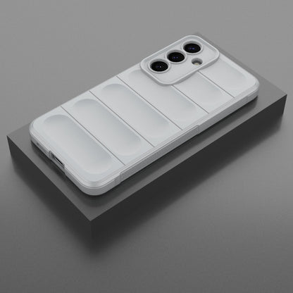 For Samsung Galaxy S25+ 5G Magic Shield TPU + Flannel Phone Case(Grey) by buy2fix