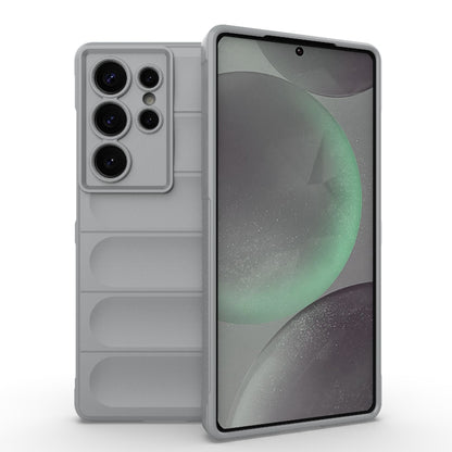 For Samsung Galaxy S25 Ultra 5G Magic Shield TPU + Flannel Phone Case(Grey) by buy2fix