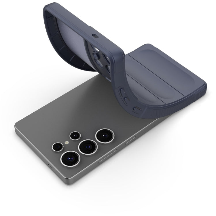 For Samsung Galaxy S25 Ultra 5G Magic Shield TPU + Flannel Phone Case(Wine Red) by buy2fix