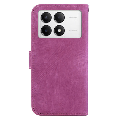 For Redmi K70 / K70 Pro Little Tiger Embossed Leather Phone Case(Rose Red) - Xiaomi Cases by buy2fix | Online Shopping UK | buy2fix
