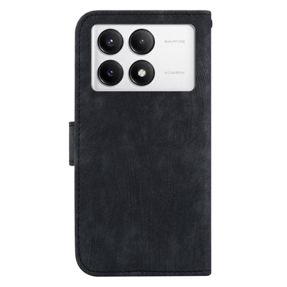 For Redmi K70 / K70 Pro Little Tiger Embossed Leather Phone Case(Black) - Xiaomi Cases by buy2fix | Online Shopping UK | buy2fix