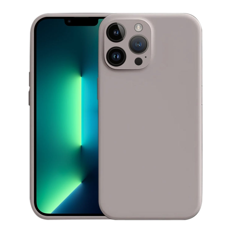 For iPhone 13 Pro Max Liquid Silicone MagSafe Phone Case(Khaki) by buy2fix