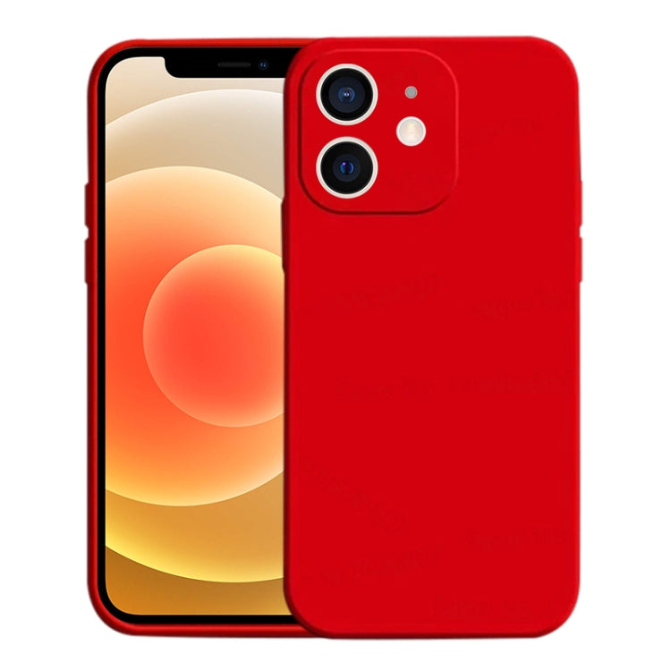 For iPhone 12 Liquid Silicone MagSafe Phone Case(Red) by buy2fix