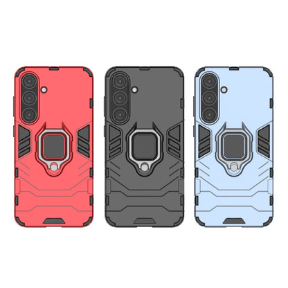For Samsung Galaxy S25+ 5G PC + TPU Shockproof Protective Phone Case with Magnetic Ring Holder(Black) by buy2fix