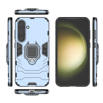 For Samsung Galaxy S25+ 5G PC + TPU Shockproof Protective Phone Case with Magnetic Ring Holder(Navy Blue) by buy2fix