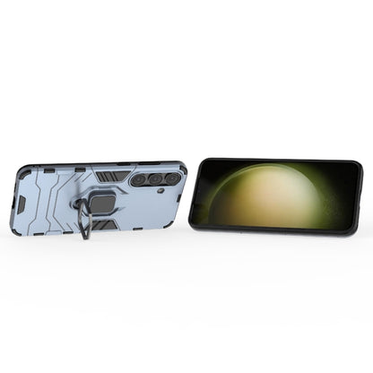 For Samsung Galaxy S25+ 5G PC + TPU Shockproof Protective Phone Case with Magnetic Ring Holder(Navy Blue) by buy2fix