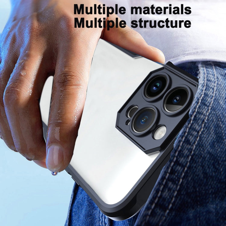 For iPhone 15 Pro Armor Shockproof PC Hybrid TPU Phone Case(Black) - iPhone 15 Pro Cases by buy2fix | Online Shopping UK | buy2fix