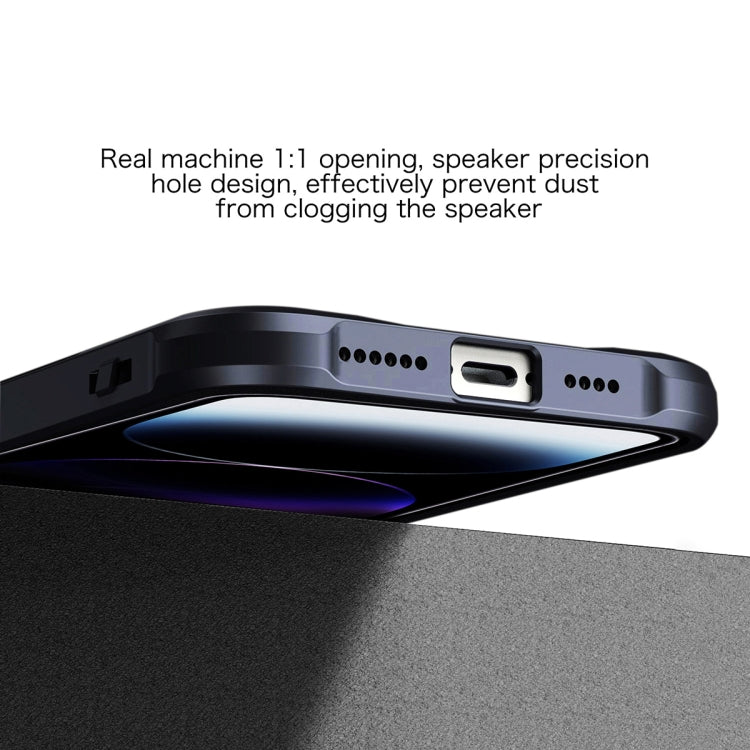 For iPhone 15 Pro Armor Shockproof PC Hybrid TPU Phone Case(Black) - iPhone 15 Pro Cases by buy2fix | Online Shopping UK | buy2fix