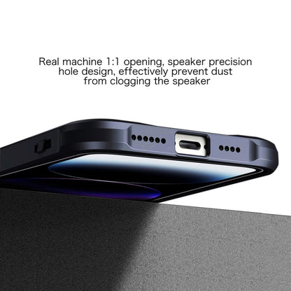 For iPhone 15 Pro Armor Shockproof PC Hybrid TPU Phone Case(Black) - iPhone 15 Pro Cases by buy2fix | Online Shopping UK | buy2fix