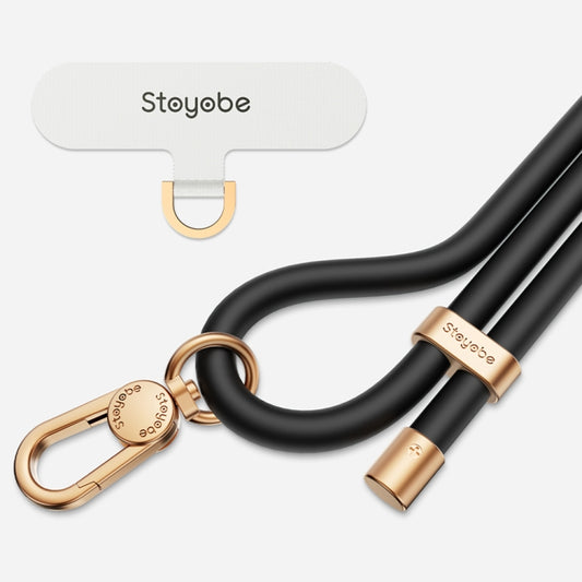 DUX DUCIS PL-ONE Universal Silicone Phone Lanyard(Black) - Lanyards & Wrist Straps by DUX DUCIS | Online Shopping UK | buy2fix