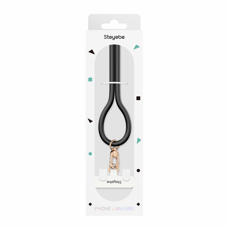 DUX DUCIS PL-ONE Universal Silicone Phone Lanyard(Black) - Lanyards & Wrist Straps by DUX DUCIS | Online Shopping UK | buy2fix