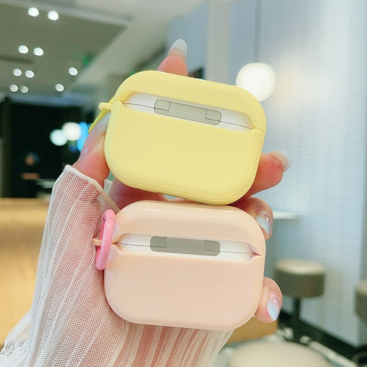 For AirPods Pro Fresh 3D Emoticon Pattern Skin Feel Earbuds Box PC Case(Purple) - For AirPods Pro by buy2fix | Online Shopping UK | buy2fix
