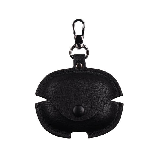 For Redmi Buds 6 Pro / 8 Pro Business Leather Earphone Protective Case with Hook(Black)