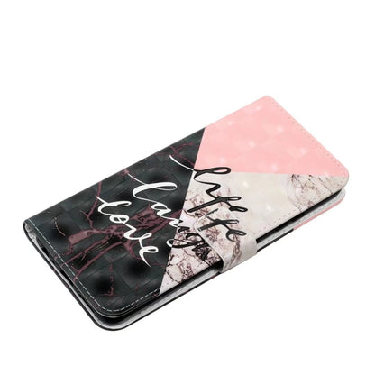 For Samsung Galaxy S25 5G Oil Embossed 3D Drawing Leather Phone Case(Stitching Marble) by buy2fix
