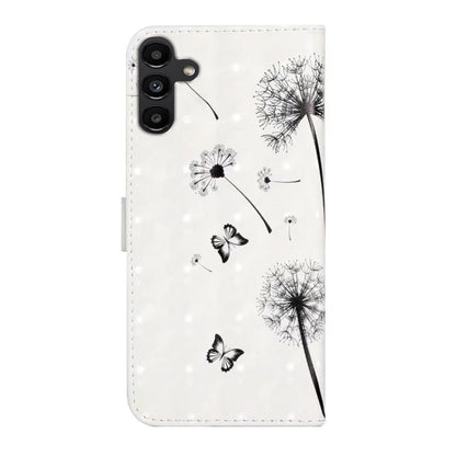 For Samsung Galaxy S25 5G Oil Embossed 3D Drawing Leather Phone Case(Couple Dandelion) by buy2fix