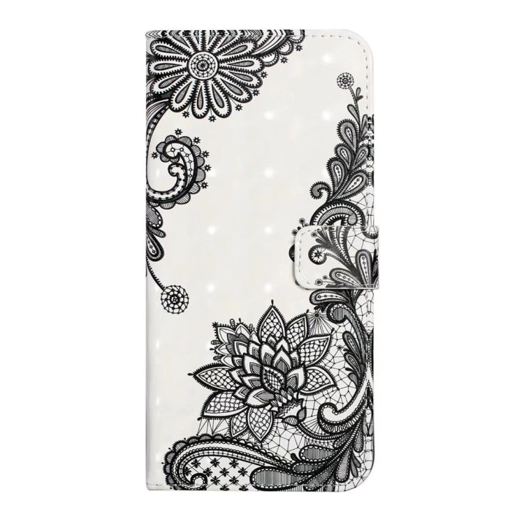 For Samsung Galaxy S25+ 5G Oil Embossed 3D Drawing Leather Phone Case(Lace Flower) by buy2fix