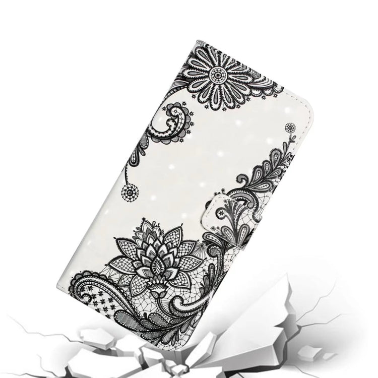 For Samsung Galaxy S25+ 5G Oil Embossed 3D Drawing Leather Phone Case(Lace Flower) by buy2fix