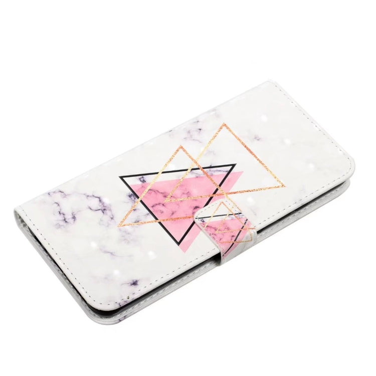 For Samsung Galaxy S25+ 5G Oil Embossed 3D Drawing Leather Phone Case(Triangular Marble) by buy2fix