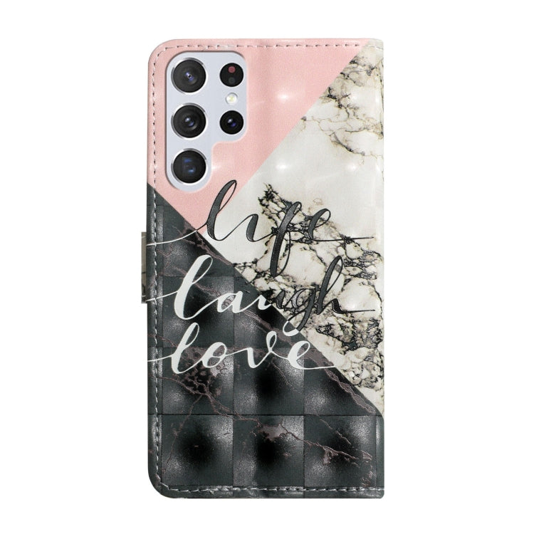 For Samsung Galaxy S25 Ultra 5G Oil Embossed 3D Drawing Leather Phone Case(Stitching Marble) by buy2fix