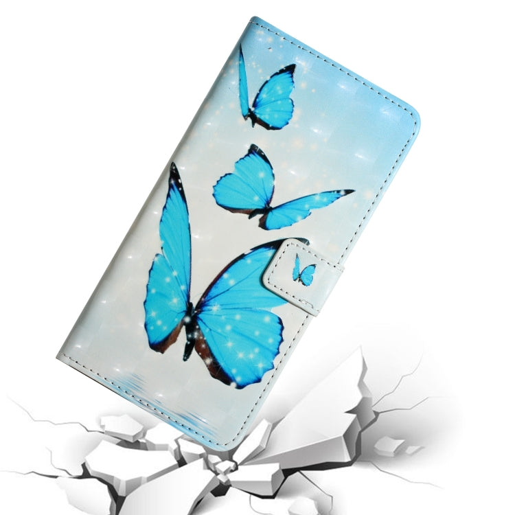 For Samsung Galaxy S25 Ultra 5G Oil Embossed 3D Drawing Leather Phone Case(3 Butterflies) by buy2fix