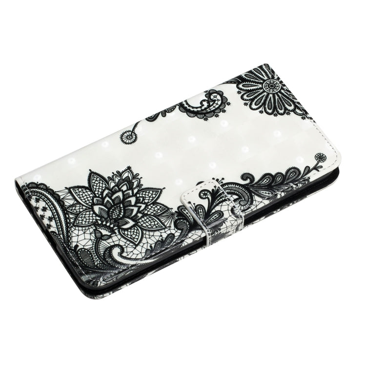 For Samsung Galaxy S25 Ultra 5G Oil Embossed 3D Drawing Leather Phone Case(Lace Flower) by buy2fix