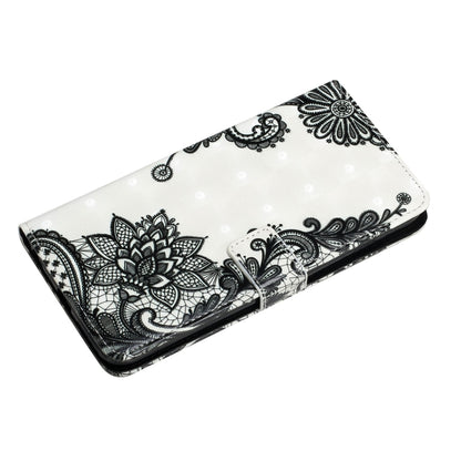 For Samsung Galaxy S25 Ultra 5G Oil Embossed 3D Drawing Leather Phone Case(Lace Flower) by buy2fix