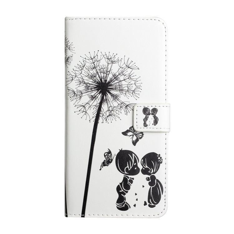For Samsung Galaxy S25 Ultra 5G Oil Embossed 3D Drawing Leather Phone Case(Couple Dandelion) by buy2fix